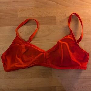 Negative underwear sieve non-wire bra in cherry